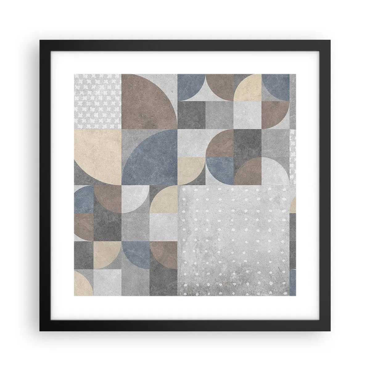 Poster in einem schwarzem Rahmen - Keramische Fantasie - 40x40 cm
