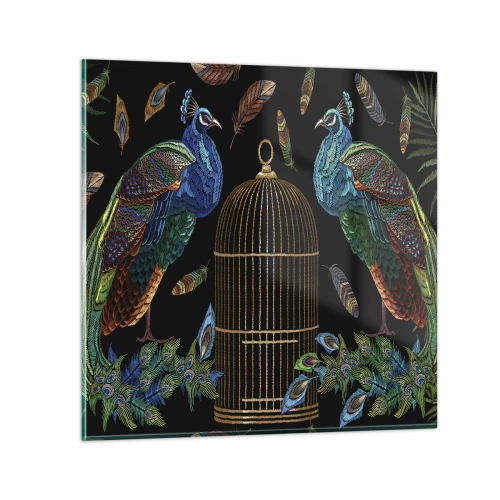 Glasbild - Bild auf glas - In königlichen Gewändern - 70x70 cm