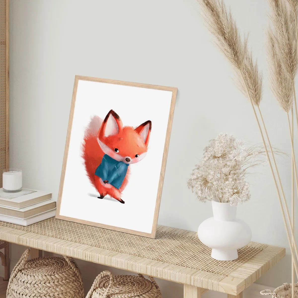 Poster in einem Rahmen aus heller Eiche - Steht mir das gut? - 70x100 cm