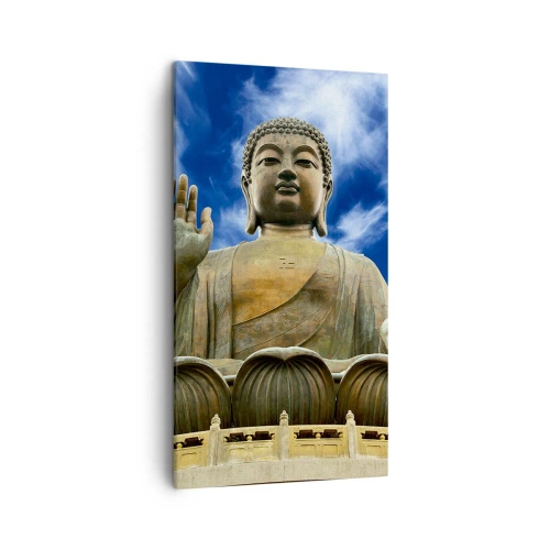 Bild auf Leinwand - Leinwandbild - Leben ohne Angst - 45x80 cm