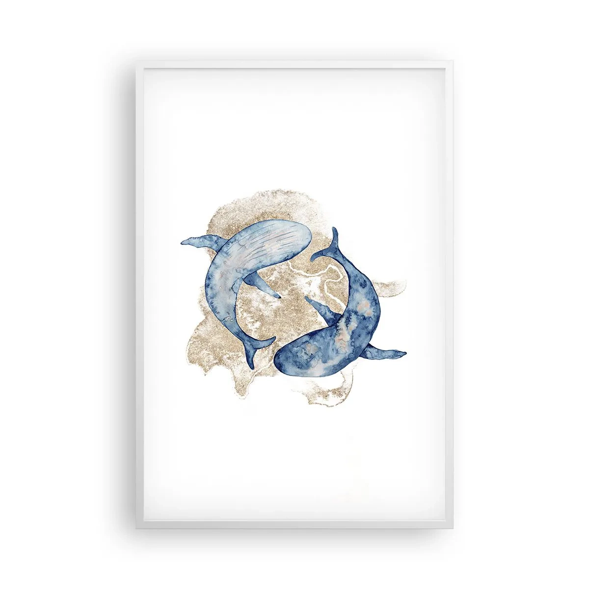 Poster in einem weißen Rahmen - Freundschaft oder Liebe? - 61x91 cm