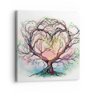 Bild auf Leinwand - Leinwandbild - Gemeinsam gegen die Stürme - 30x30 cm