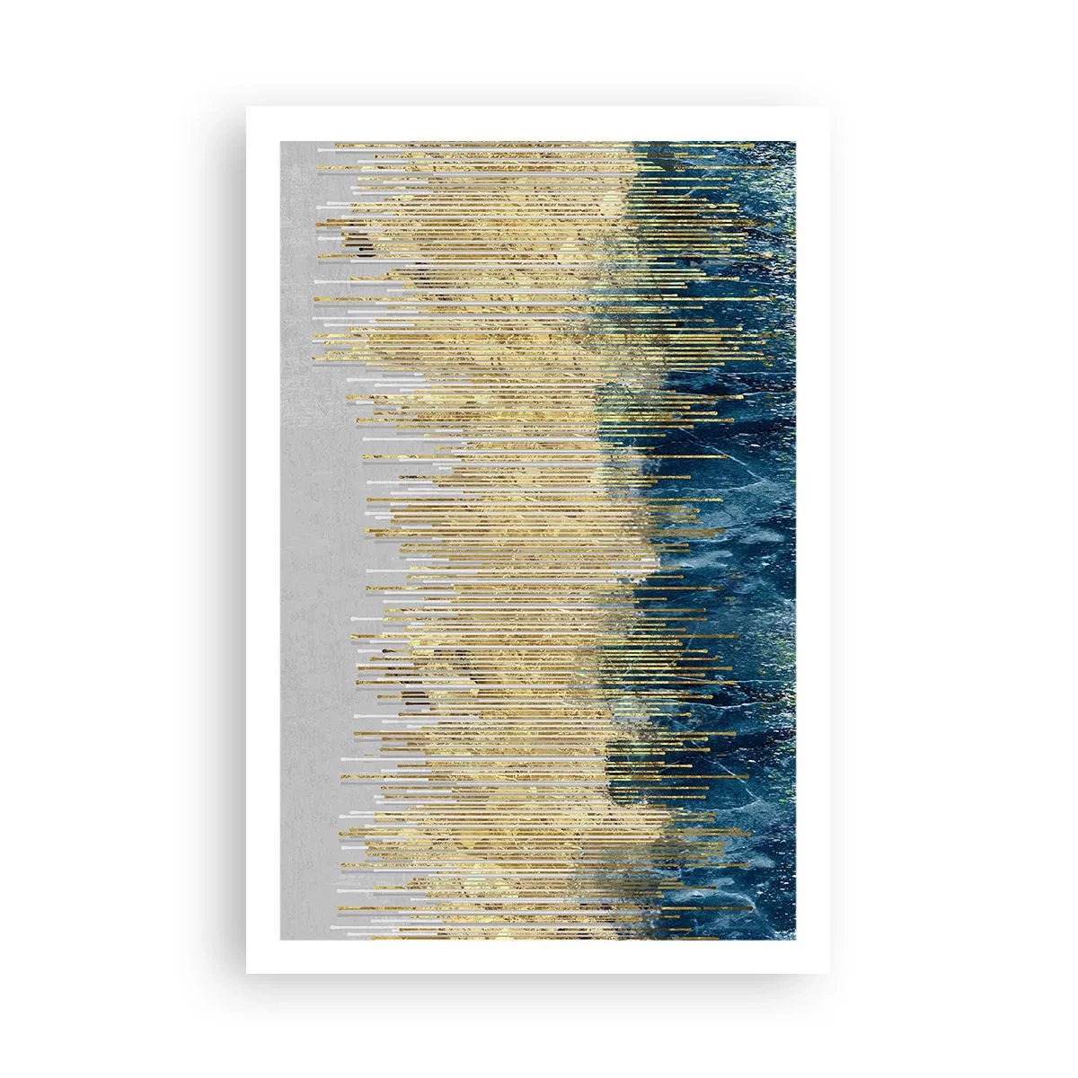 Poster - Vergoldete Grenze - 61x91 cm