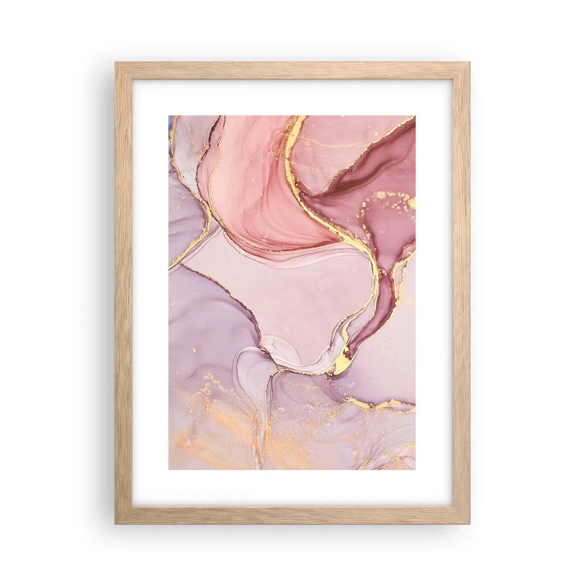 Poster in einem Rahmen aus heller Eiche - Eine Liebkosung der Farben - 30x40 cm