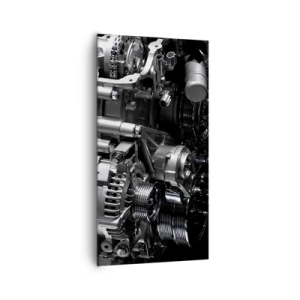 Bild auf Leinwand - Leinwandbild - Stahl, schön, stark - 65x120 cm