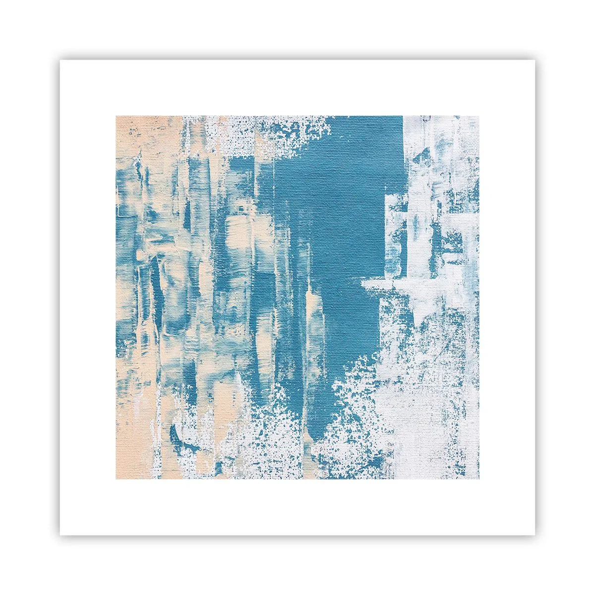 Poster - Durch einen Eiszapfen - 30x30 cm