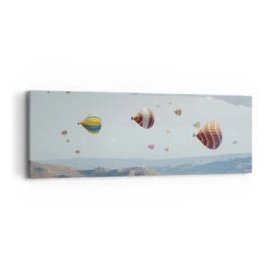 Bild auf Leinwand - Leinwandbild - Hier ist alles möglich - 90x30 cm