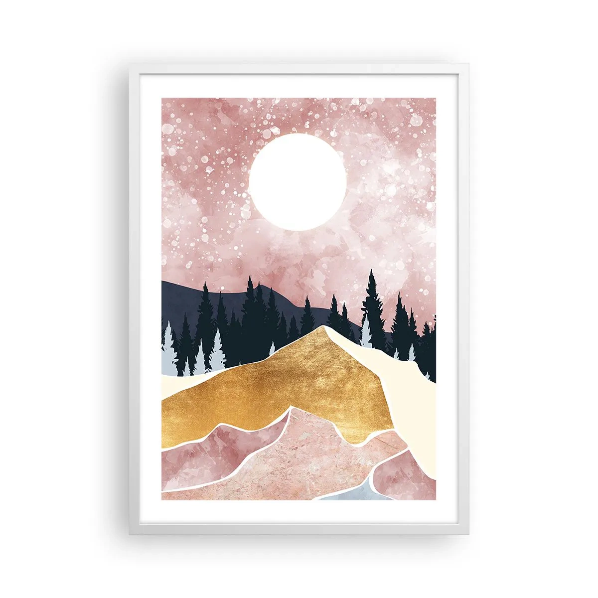 Poster in einem weißen Rahmen - Nachtwache - 50x70 cm