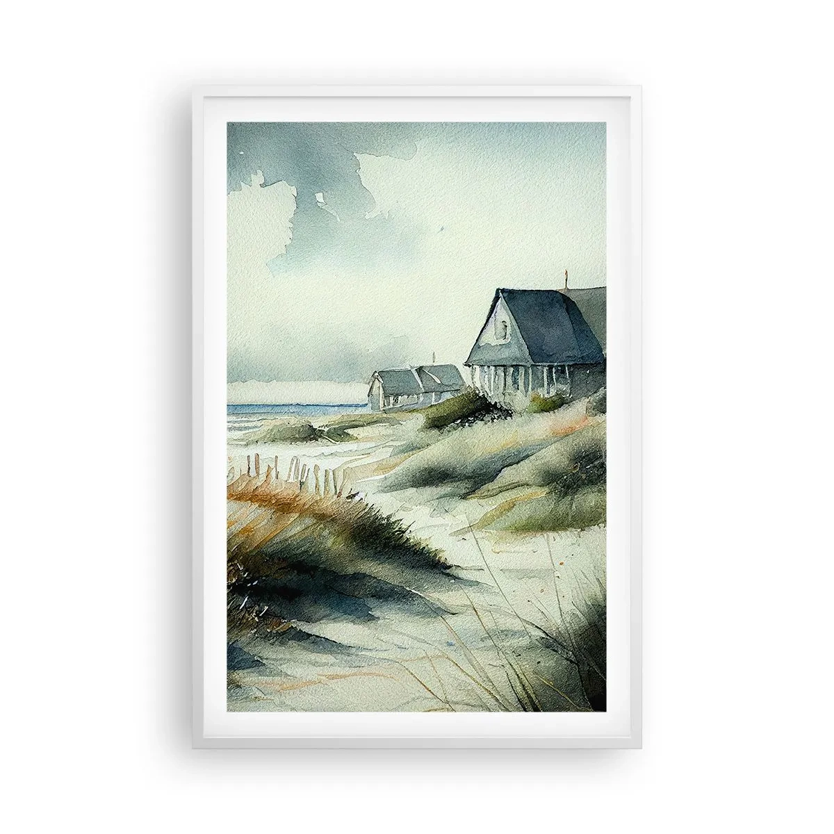 Poster in einem weißen Rahmen - Abseits vom Trubel - 61x91 cm