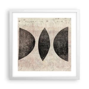 Poster in einem weißen Rahmen - Ethnische Abstraktion - 40x40 cm