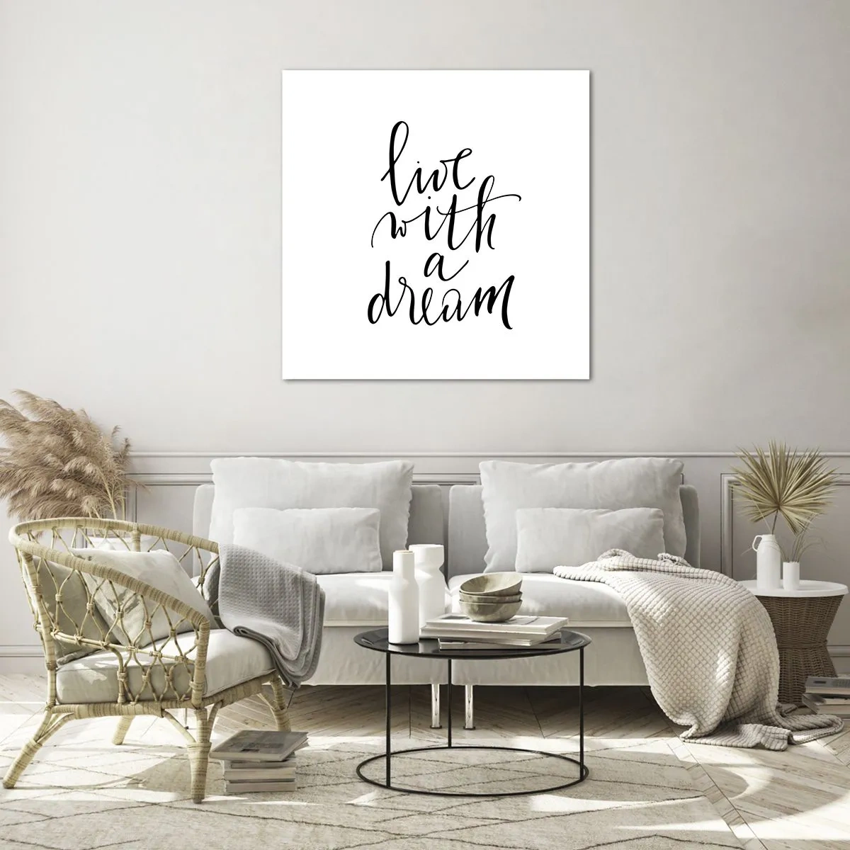 Glasbild - Bild auf glas - Na sicher - 70x70 cm