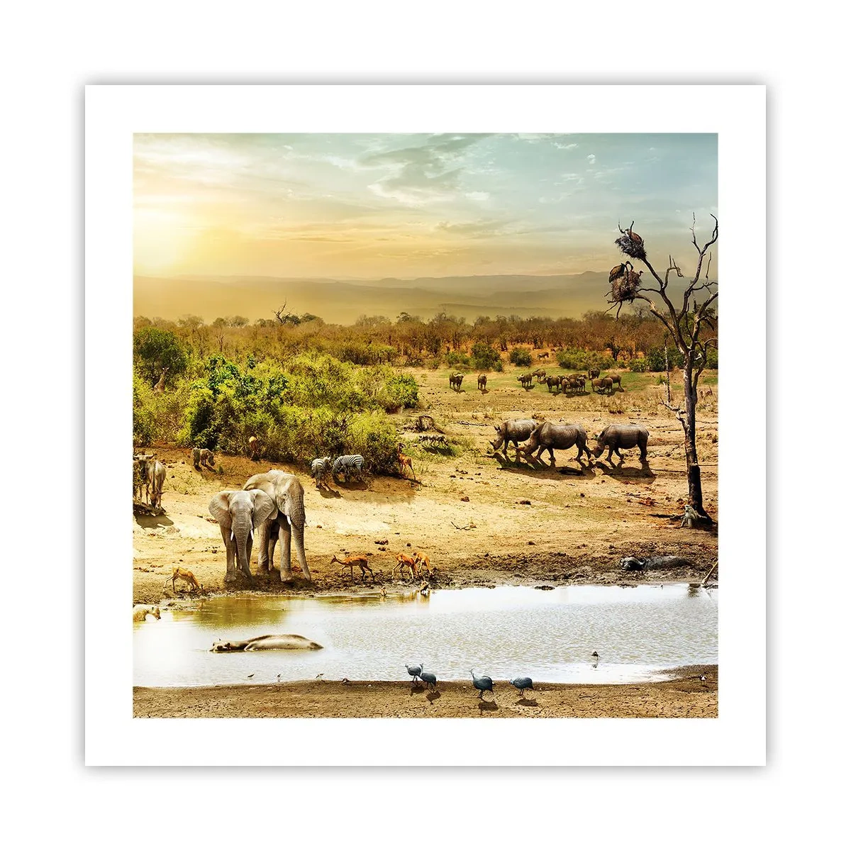 Poster - Ein Fluss floss aus Eden ... - 50x50 cm