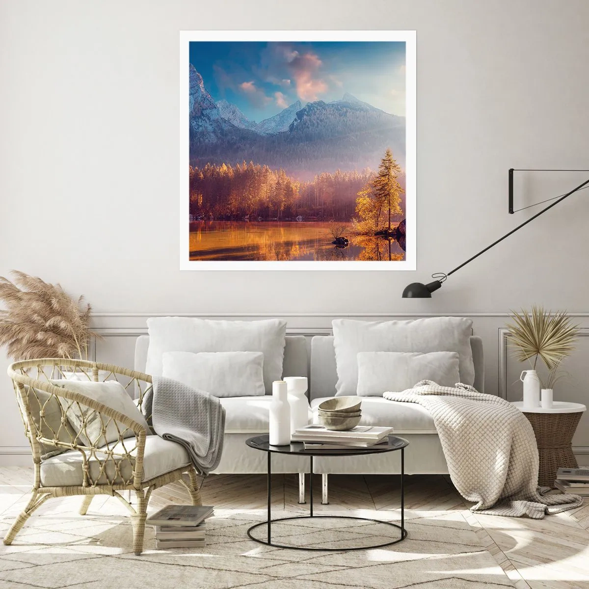 Poster - In den Bergen und Tälern - 30x30 cm