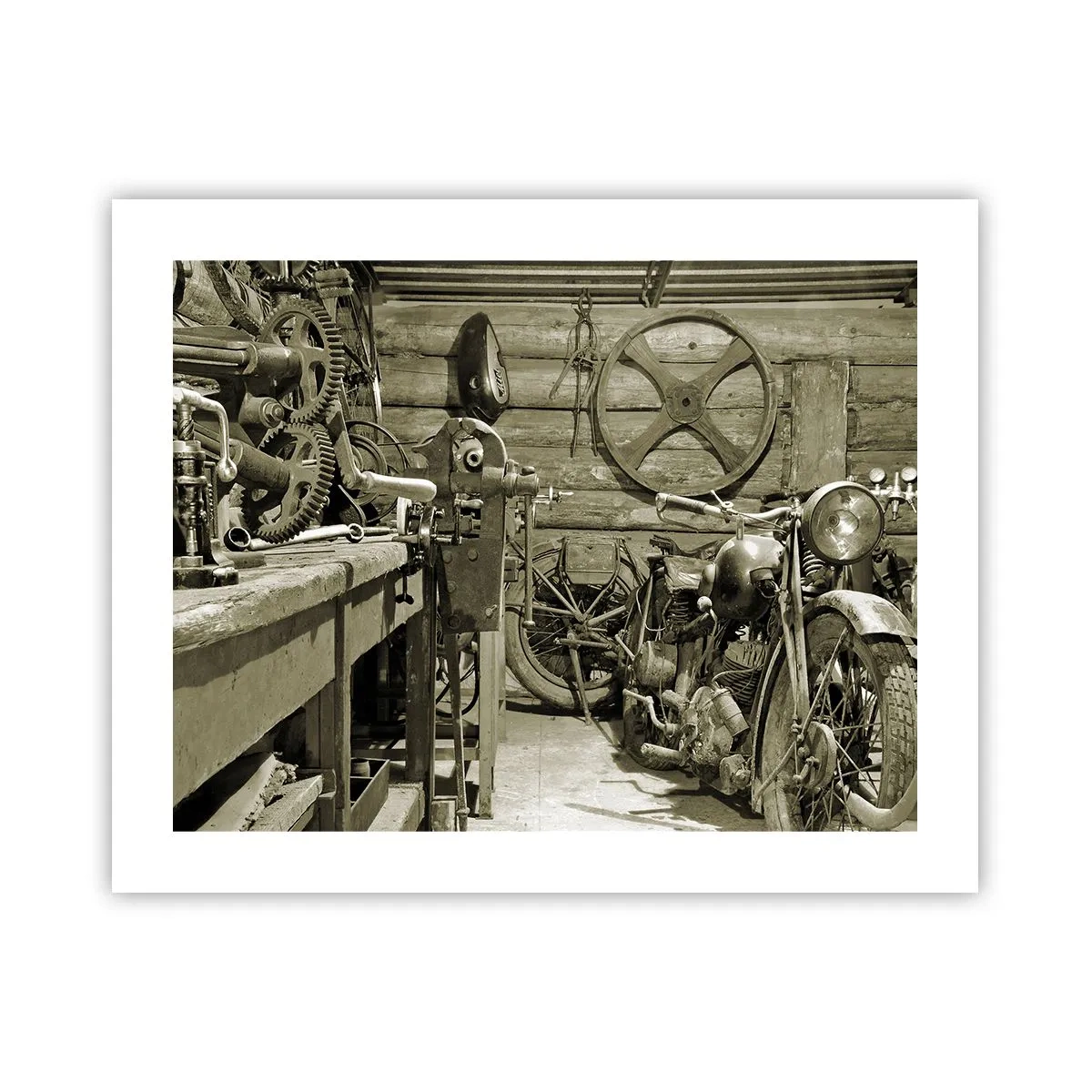 Poster - Im Schuppen von Onkel Władek - 50x40 cm