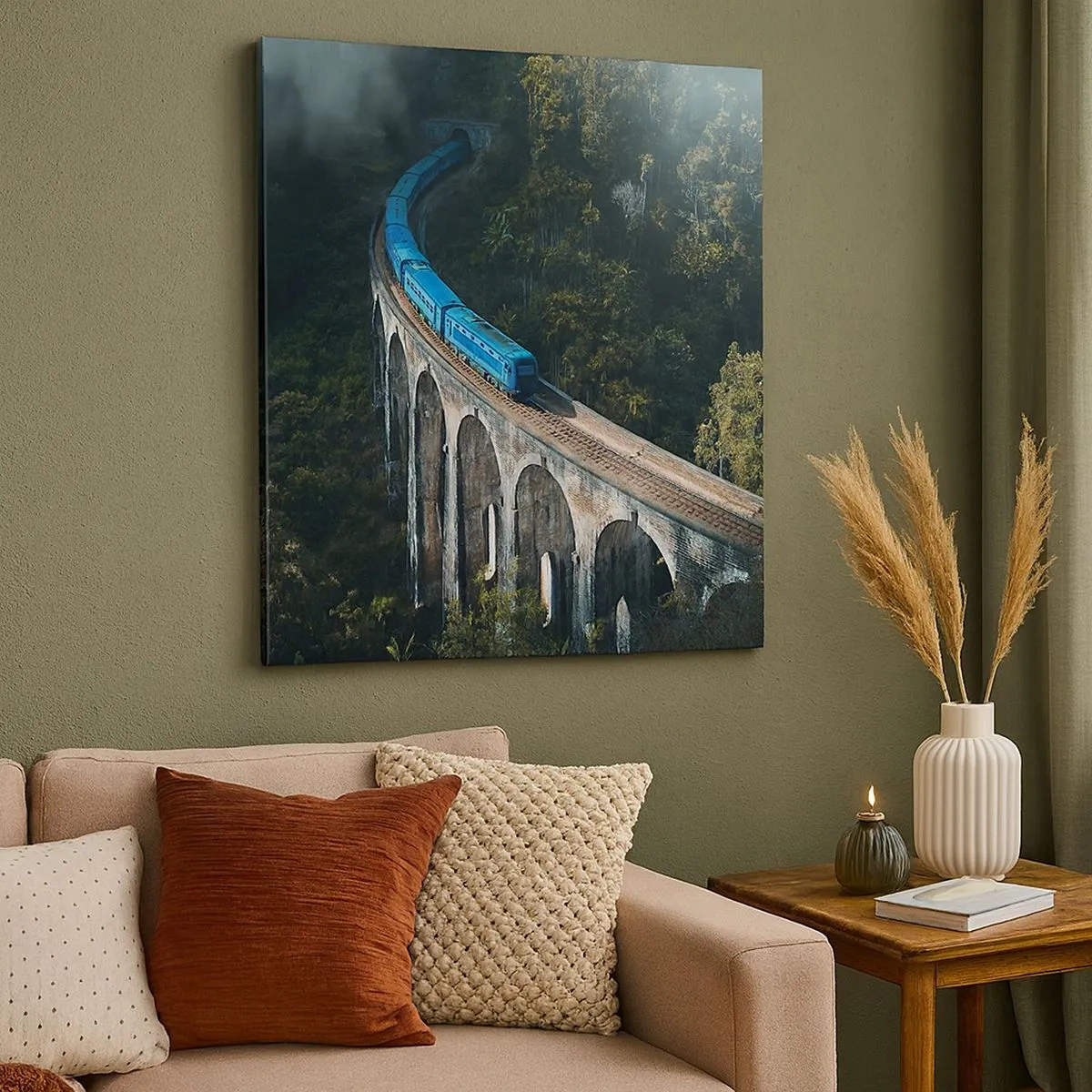 Bild auf Leinwand - Leinwandbild - Neigung zur Natur - 30x30 cm