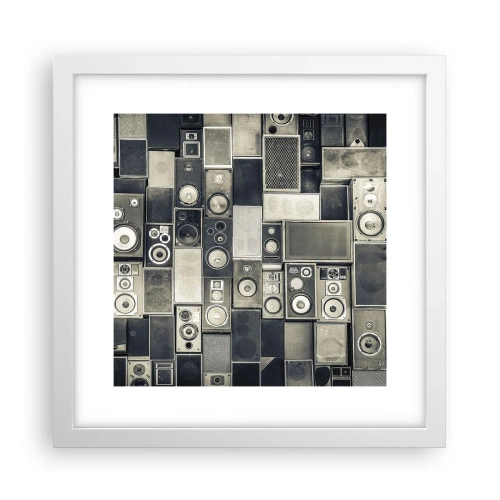 Poster in einem weißen Rahmen - Und es ist alles in Ordnung - 30x30 cm