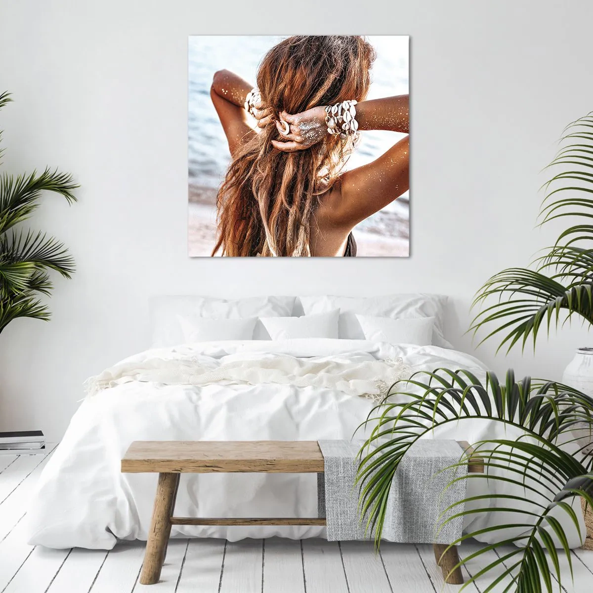 Bild auf Leinwand - Leinwandbild - Eine Schwester von Wasser und Sonne - 50x50 cm