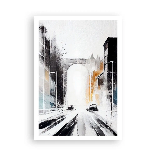 Poster - Stadtstudie: Architektur und Bewegung - 70x100 cm