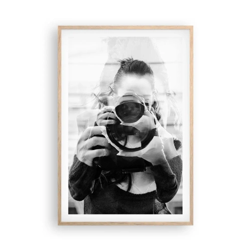 Poster in einem Rahmen aus heller Eiche - Schöpfer und Material - 61x91 cm