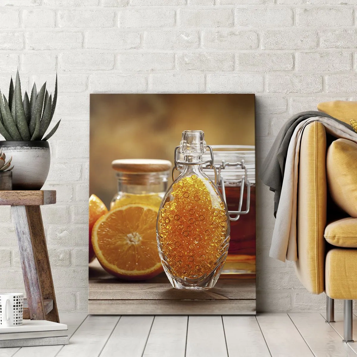Bild auf Leinwand - Leinwandbild - Sonnige Aromen und Düfte - 45x80 cm