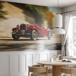 Selbstklebende Fototapete Deluxe Sticker - Schöner als Nike von Samothrake - Auto, Retro, Cabriolet - 100x70 cm