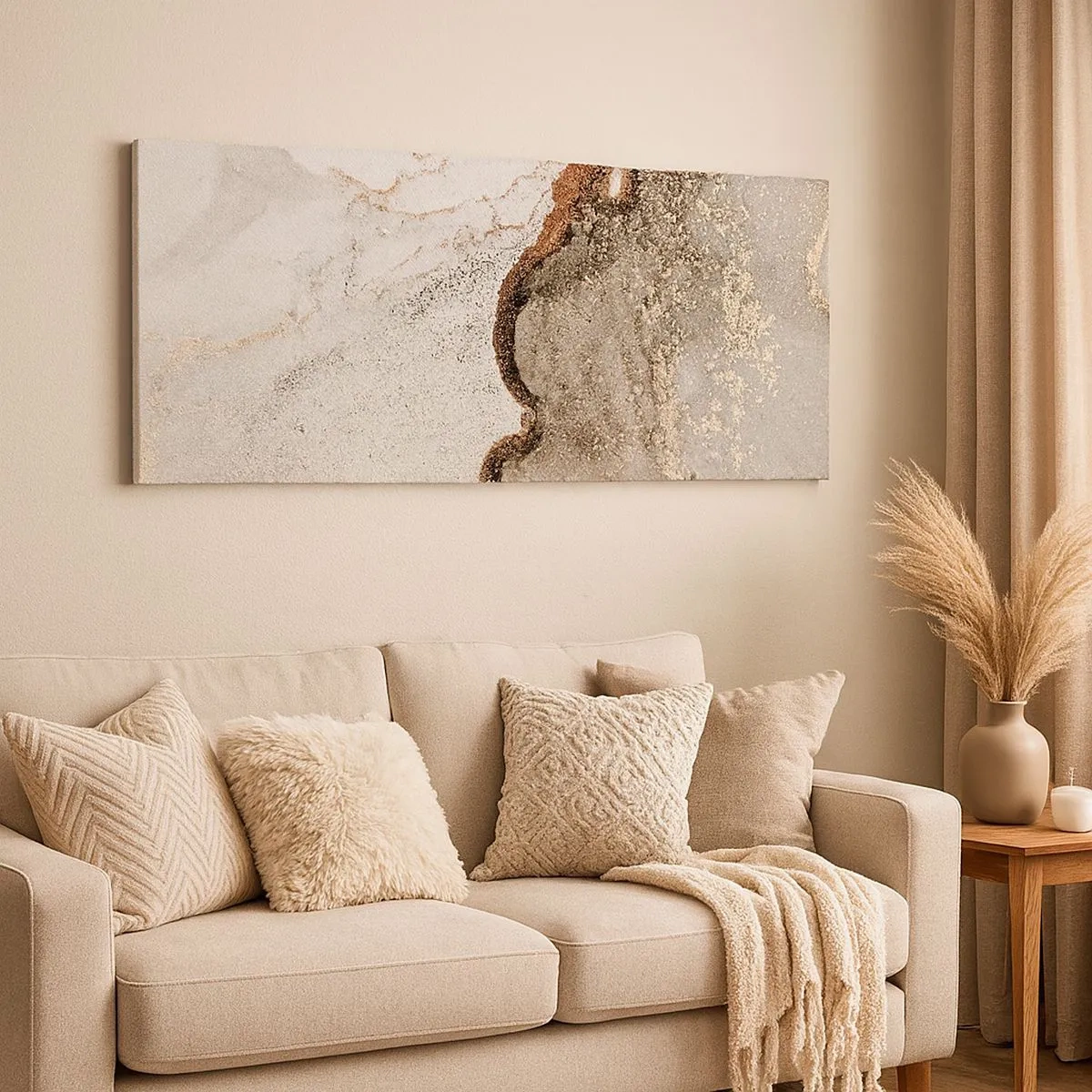 Bild auf Leinwand - Leinwandbild - An der Grenze der Farben - 100x40 cm