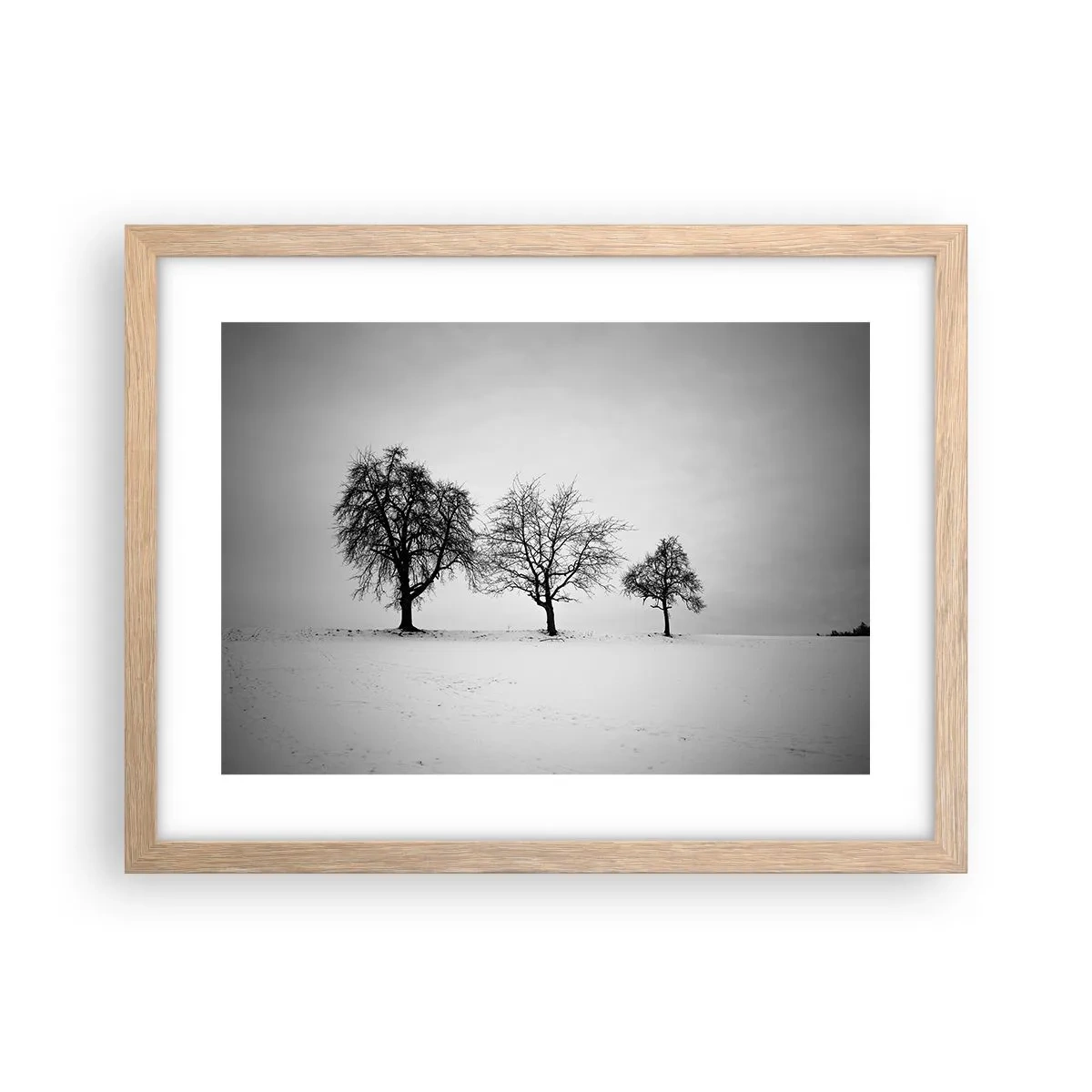 Poster in einem Rahmen aus heller Eiche - Wovon träumen sie? - 40x30 cm