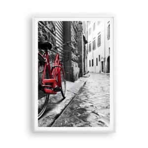 Poster in einem weißen Rahmen - Wahre Schönheit wird nicht alt - 70x100 cm