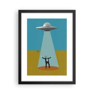 Poster in einem schwarzem Rahmen - Nahe Begegnung - 30x40 cm