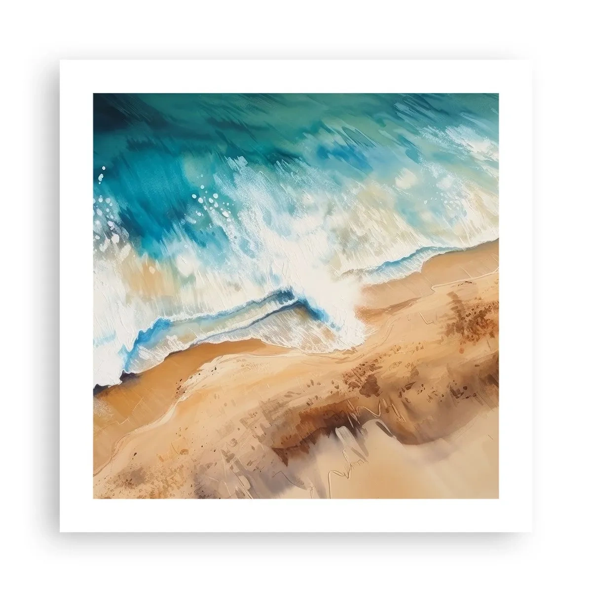 Poster - Zurückkehrende Welle - 50x50 cm