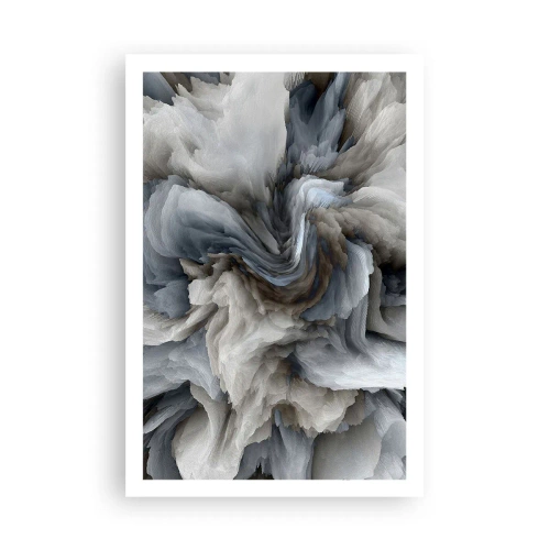 Poster - Stein und Blume - 61x91 cm