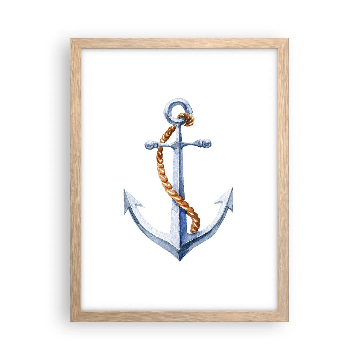 Poster in einem Rahmen aus heller Eiche - Ahoi Abenteuer! - 30x40 cm