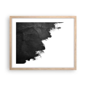 Poster in einem Rahmen aus heller Eiche - Elemente: Erde - 50x40 cm