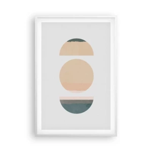 Poster in einem weißen Rahmen - Ein Rad hinter dem anderen… - 61x91 cm