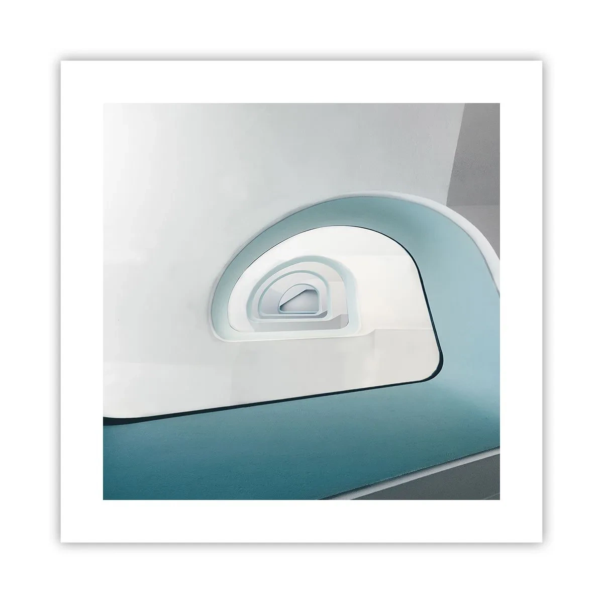 Poster - Bis zum Ende des Blaus - 40x40 cm