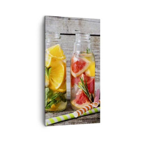 Bild auf Leinwand - Leinwandbild - Von Natur aus gesund - 45x80 cm