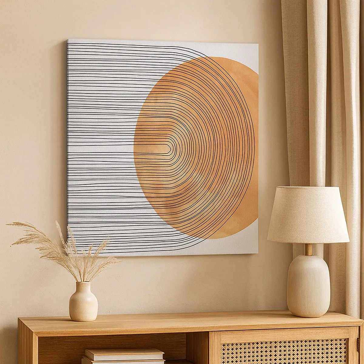 Bild auf Leinwand - Leinwandbild - SonnenKomposition - 30x30 cm