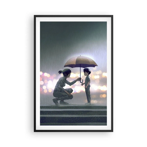 Poster in einem schwarzem Rahmen - Und jetzt ist alles in Ordnung - 61x91 cm