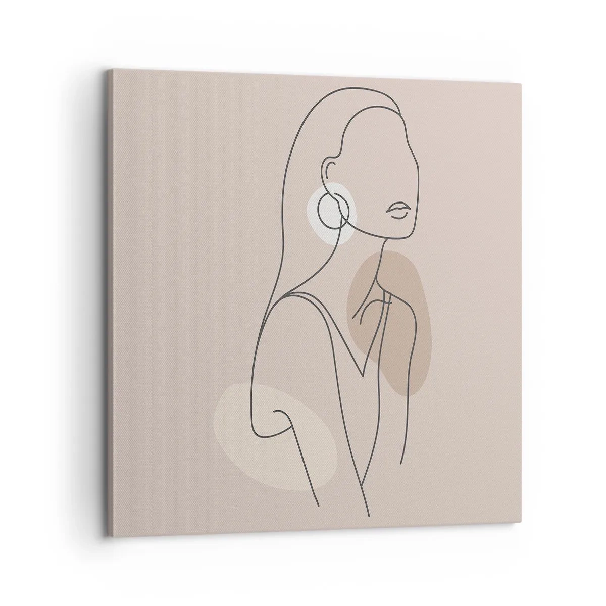 Bild auf Leinwand - Leinwandbild - Mädchenhafte Ikone - 60x60 cm