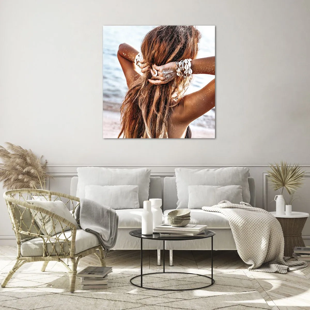 Glasbild - Bild auf glas - Eine Schwester von Wasser und Sonne - 40x40 cm