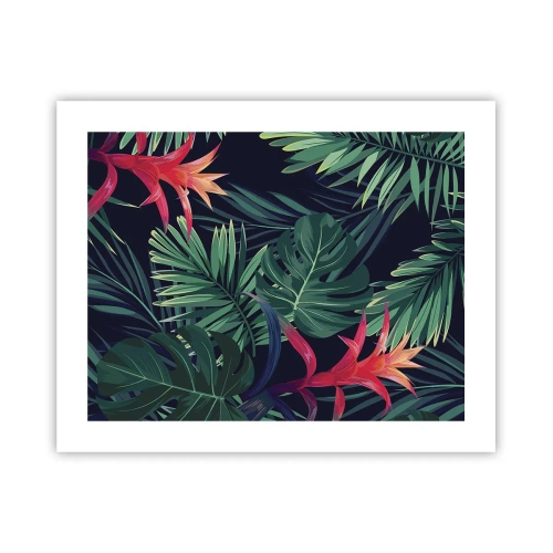 Poster - Im Grünen in Flammen gehen - 50x40 cm