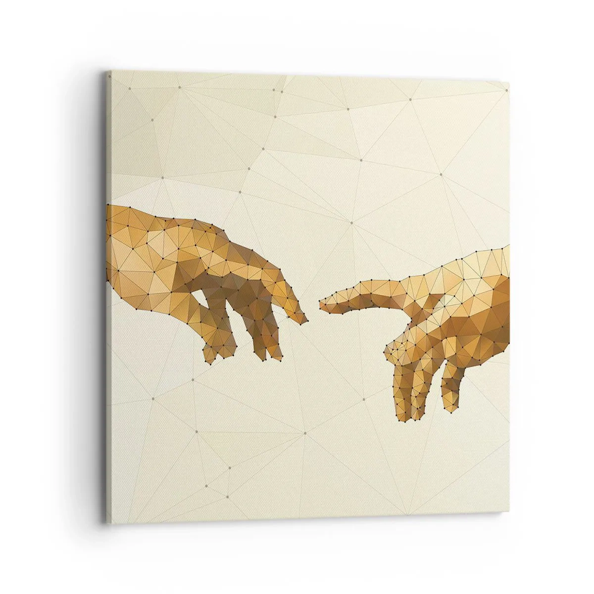 Bild auf Leinwand - Leinwandbild - Göttliche Geometrie - 70x70 cm