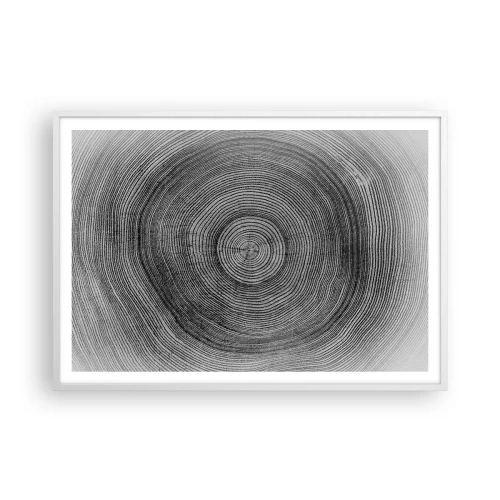 Poster in einem weißen Rahmen - Zeichen der Zeit - 100x70 cm