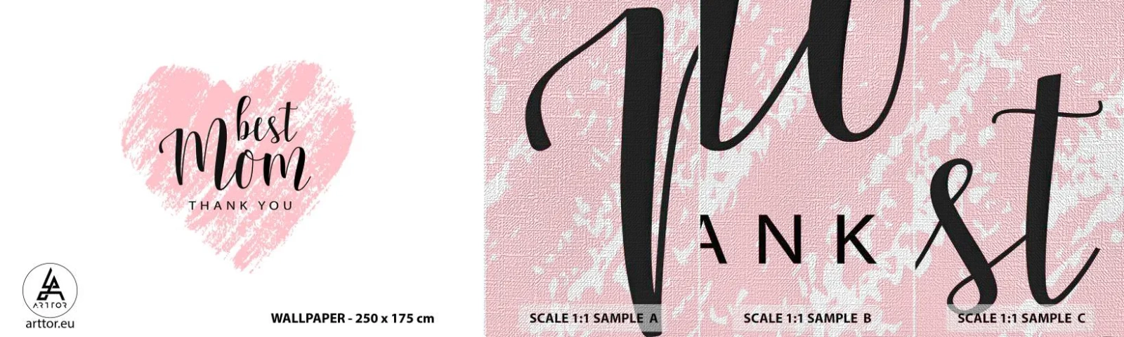 Fototapeten Muster Premium Canvas - Immer der richtige Moment - Herz, Liebe, Muttertag - 100x30 cm