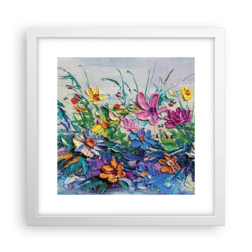 Poster in einem weißen Rahmen - Überhaupt kein Stillleben - 30x30 cm