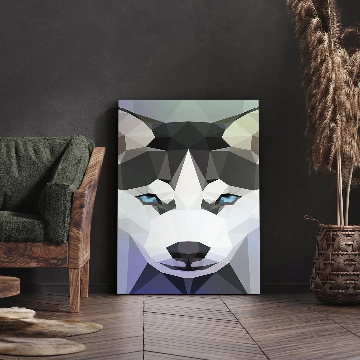 Bild auf Leinwand - Leinwandbild - Die Erinnerung an den Schnee des Nordens - 55x100 cm