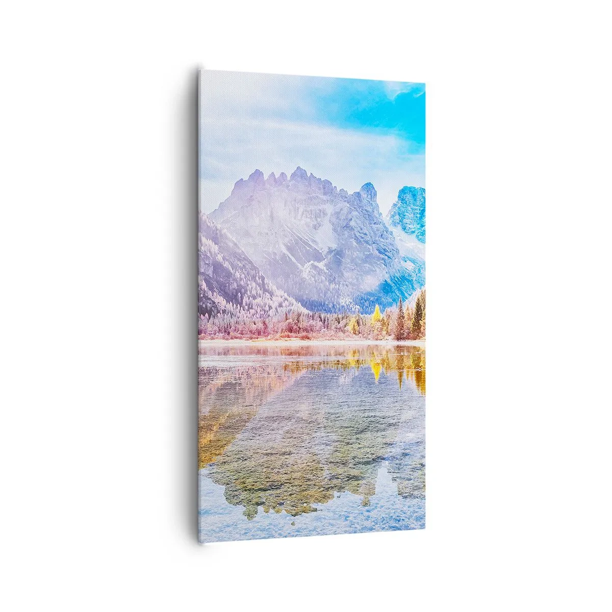 Bild auf Leinwand - Leinwandbild - Und in den Bergen ist es schon Herbst - 65x120 cm