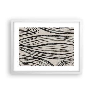 Poster in einem weißen Rahmen - Linienpool - 40x30 cm