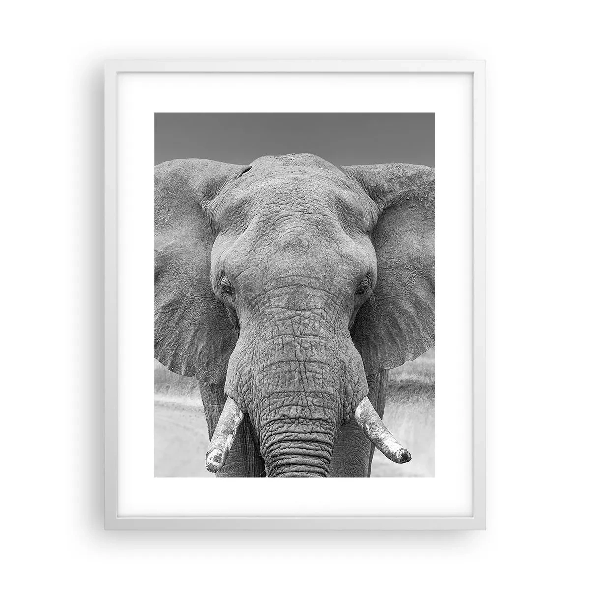 Poster in einem weißen Rahmen - Willkommen in meiner Welt - 40x50 cm