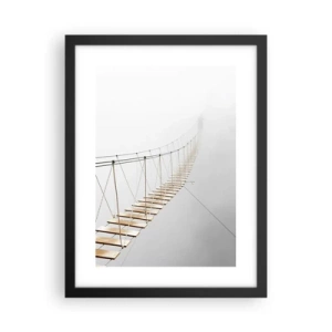 Poster in einem schwarzem Rahmen - Wohin wird es dich führen? - 30x40 cm